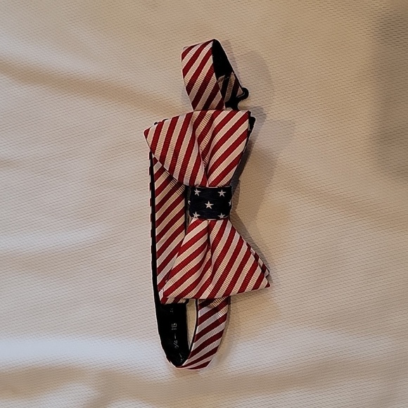 Saddlebred Mena Patriotic Flag Bow Tie - Picture 1 of 5